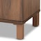 Baxton Studio Talon ModernTwo-Tone Walnut Brown and Dark Grey Finished Wood 2-Door Shoe Storage Cabinet 195-11724-ZORO - alternate 2